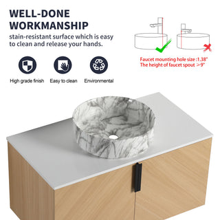 Wall Mounted Design Bathroom Vanity & Art Sink