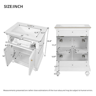 Modern Bathroom Vanity With Tip-Out Drawer And Soft-Close Hinges