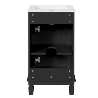 Bathroom Vanity With Sink, Soft-Closing Door, Adjustable Shelf