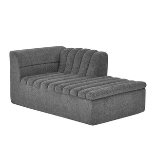 Upholstered L-Shaped Modular Sectional Sofa With Chaise, Wave-Shaped Armrest
