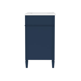 Bathroom Vanity With Top Sink, 2 Drawers, Tip Out Drawer