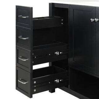 Modern Bathroom Vanity With Sink Top, 2 Doors And 2 Drawers