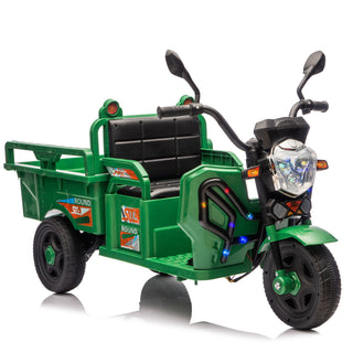 12V Kids Electric 3 Wheel Cargo Truck With LED Lights & Music