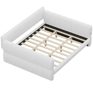 Upholstered Platform Bed With USB Charging
