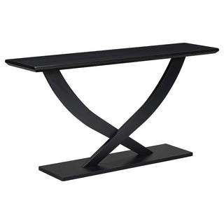 Console Table With Cross Leg Base And Reinforced Support Plate