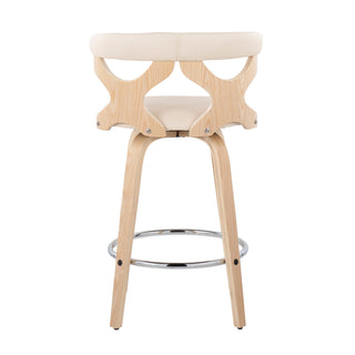 Gardenia - Mid Century Modern Fixed Height Counter Stool With Swivel (Set of 2)