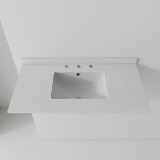 Basin Sink, 0.6" Ultra Thin Profile, Triple Faucet Holes