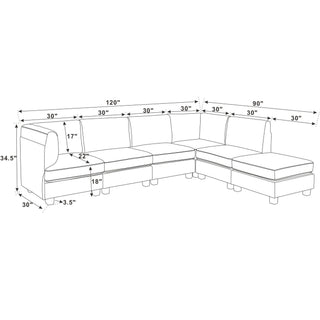 Upholstered Modular Sectional