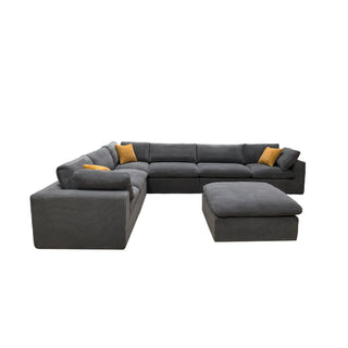 Custom Configuration Modular Sectional & Toss Pillows