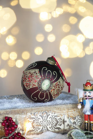 Decorative Hanging Ball Christmas Tree Ornaments For Holiday Decorations (Set of 6)