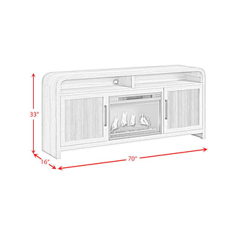 Ridgemont - Entertainment Unit With 70" TV Console