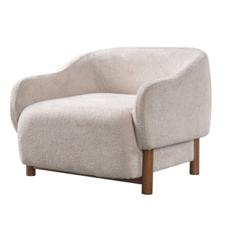 Modern Accent Chair With Recessed Arms And Tight Back