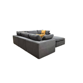 Custom Configuration Modular Sectional & Toss Pillows
