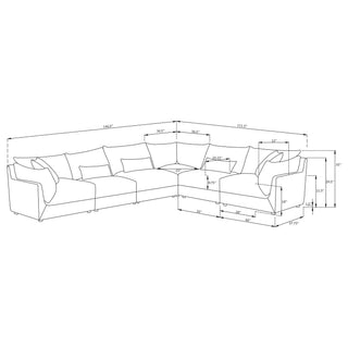 Tomasina - Modular Sectional Sofa With Cushions