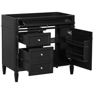 Bathroom Vanity With 2 Drawers And Tip-Out Drawer, Storage Cabinet