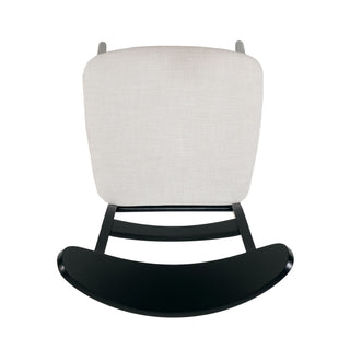 Dining Chairs With Upholstered Seat (Set of 2) - Black / Light Beige