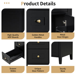 Modern Bathroom Vanity With Sink, 3 Drawers And Adjustable Shelf