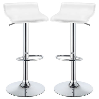 Bidwell - Adjustable Bar Stool (Set of 2) - White