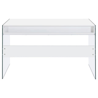 Barretta - 2 Drawer Writing Desk - Gloss White