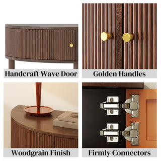 Demi Lune - Console Table With 2 Storage Drawers