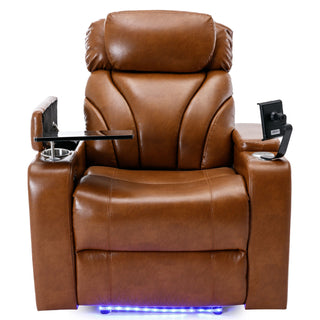 Power Motion Recliner Electric Power Recliner With USB Charging Port, Hidden Arm Storage, Convenient Cup Holder And tooth Speaker