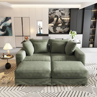 Modern Comfy Upholstered Sofa Cloud Couch & Deep Seat Couches