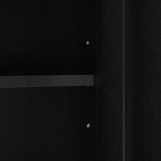 Tall Freestanding Bathroom Storage Cabinet With Adjustable Shelves And Side Hooks