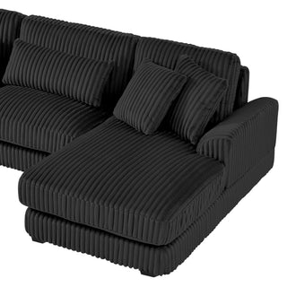 U - Sectional Sofa With Chaise Lounge, Oversized Living Room Couch