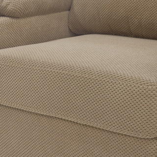 Accent Chair With Storage Ottoman, Reclining Single Chaise Lounge With Cupholders And USB, C Ports