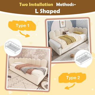 Upholstered Daybed With Pull-Out Bed
