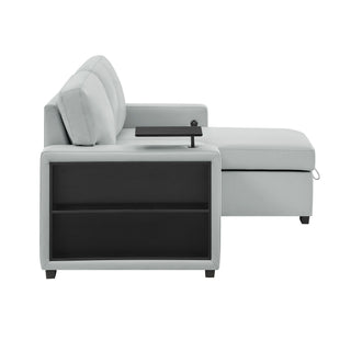 Tracey - Sofabed With Pullout - Silver