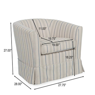 Zeniqua - Upholstered Swivel Chair With Loose Cover