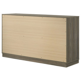 Edmondson - 9 Drawer Dresser With Hidden Jewelry Tray - Natural / Gray