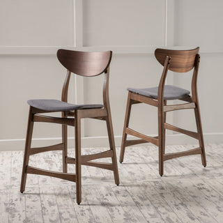 Elegant Counter Height Chair With Cushioned Seat