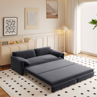 Queen Pull Out Sofa Bed With Side Storage