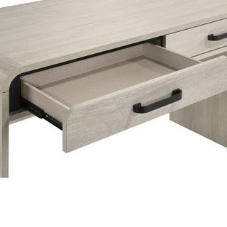Writing Desk With Dual Drawers, Home Office Furniture - Antique White