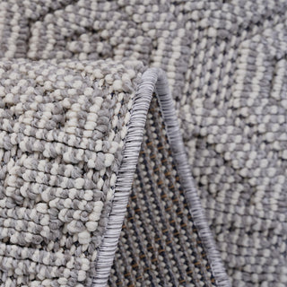 Guros - 8' X 10' Geometric Indoor / Outdoor Area Rug - White
