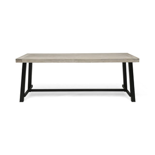 Equilibrium - Outdoor Dining Table With Wooden Frame And Slat Top