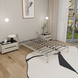 Queen Size Vertical Murphy Wall Cabinet Folding Bed With Automatic Legs - Gray