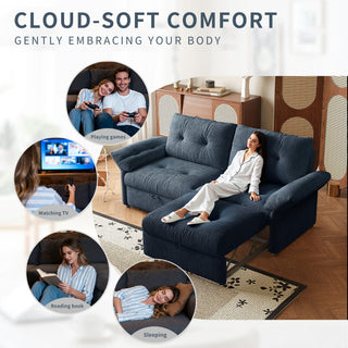 Sofa Bed, 2 In 1 Design For Living Rooms