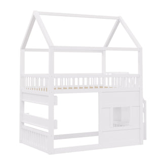 House Bed With Built-In LED Shelf Light