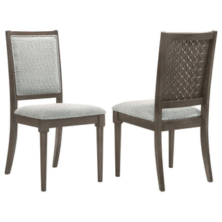 Perkins - Upholstered Dining Side Chair (Set of 2) - Dark Brown