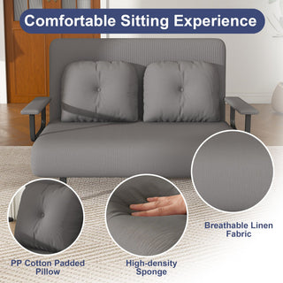 5 In 1 Convertible Sofa Bed For 2 With Adjustable Backrest