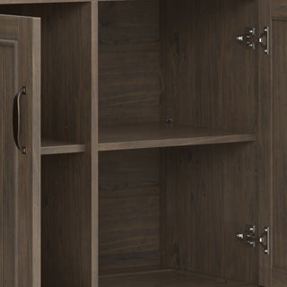 Lev - Wide Storage Cabinet - Smoky Brown