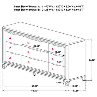 Modern Bedroom Set With LED Lighting