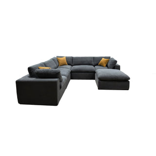 Custom Configuration Modular Sectional & Toss Pillows