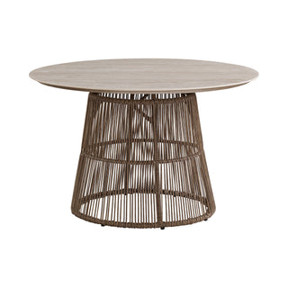 Alesso - Round Dining Table - Brown / Sand
