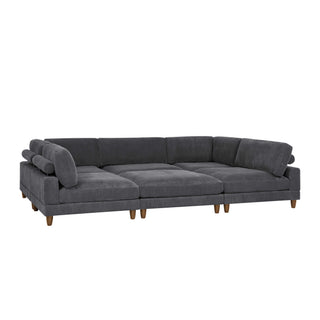 Modern Modular Sectional With Adjustable Back Support