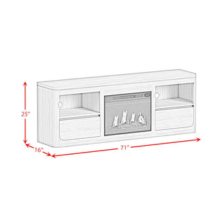 Rosalie - Entertainment Unit With 71" TV Console