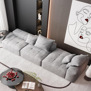 Modern Oversized Diy Combination Modular Sectional Sofa With Pillows